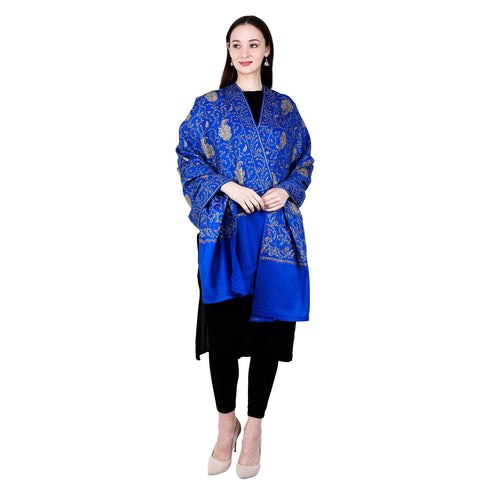 Women's Hand Embroidered Wool Shawl